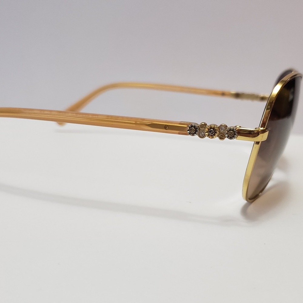 Women's Coach Aviator Daisy Rivet Pilot Sunglasses - Picture 10 of 12